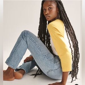 Denim Forum The Joni High Rise Loose 29L Size 28 Light Wash Streetwear Preppy